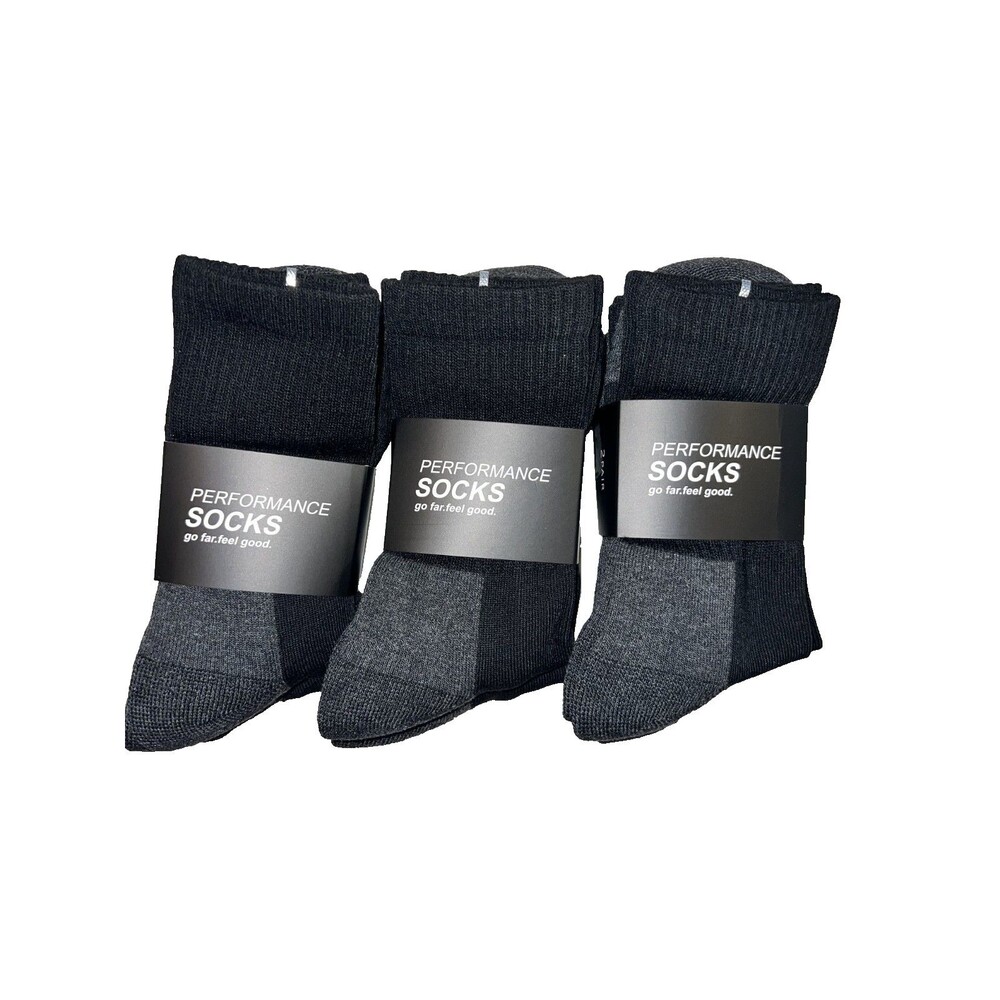 Amazon‎ Essentials unisex Cotton Cushioned Performance Socks 6 Pairs Breathable